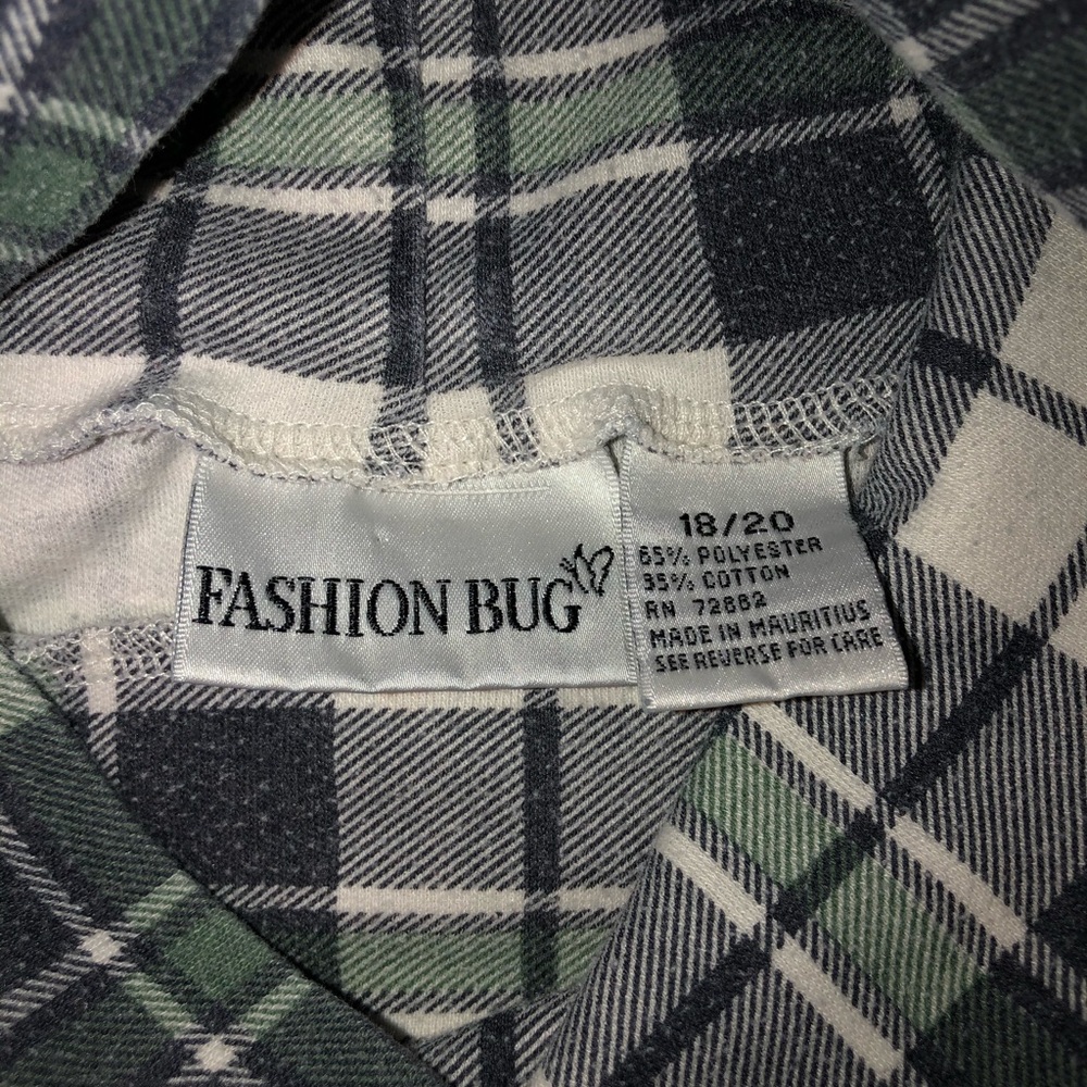 Plaid Turtle Neck